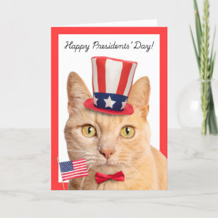 Happy Presidenten Day voor iedereen die Schattigee Feestdagen Kaart