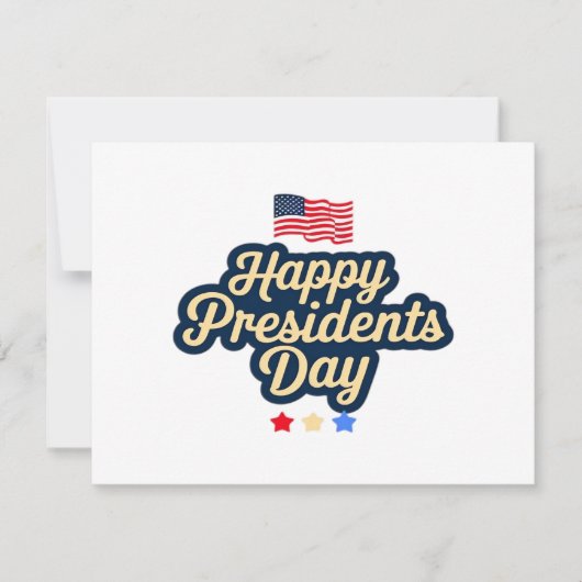 Happy Presidents Day Classic Save The Date (Voorkant)