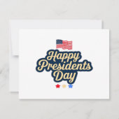 Happy Presidents Day Classic Save The Date (Achterkant)