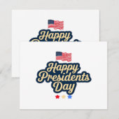 Happy Presidents Day Classic Save The Date (Voorkant / Achterkant)