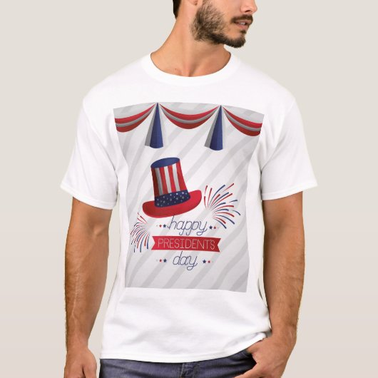 Happy President's Day T-Shirt Design (Voorkant)