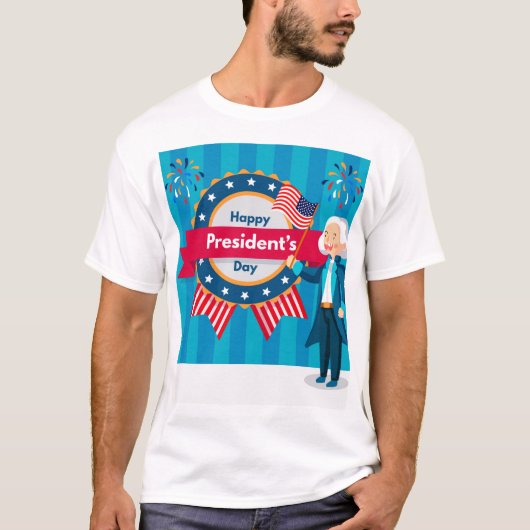 Happy President's Day T-Shirt Design (Voorkant)