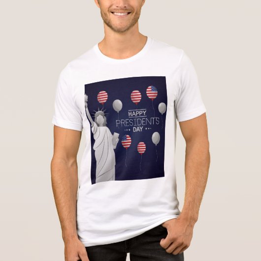 Happy President's Day T-Shirt Design (Voorkant)
