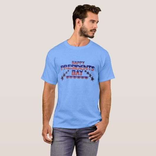 Happy President's Day USA 2018 T-shirt (Voorkant volledig)