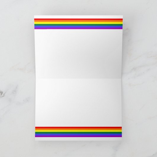 Happy Pride Bisexual Flag Kaart (Binnen)