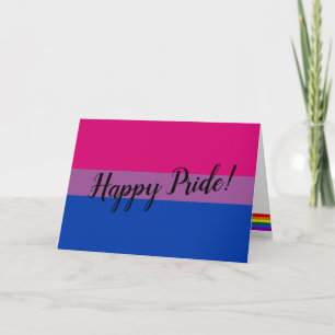 Happy Pride Bisexual Flag Kaart