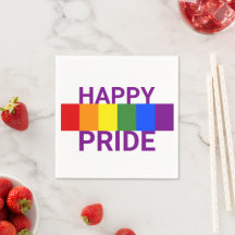 Happy Pride Bold Rainbow Flag Party