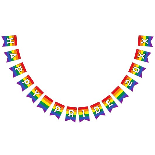 Happy Pride Custom Year Gay Pride LGBT Rainbow Vlaggetjes (Alle)
