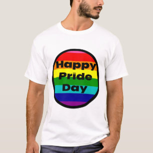 Happy Pride dag gay regenboog T-shirt