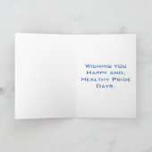 Happy Pride Days Bursting Rainbow Flag Gay Pride Kaart (Binnen)