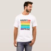 HAPPY PRIDE GAY T-SHIRT (Voorkant volledig)