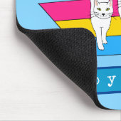 Happy Pride-katten met panseksuele vlag Muismat (Hoek)