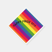 Happy Pride LGBTQ Rainbow Celebration Aangepaste t Servetten (Hoek)