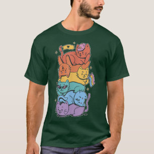 Happy Pride LGBTQ schattige kat Pet Pride Month T-shirt