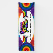 HAPPY PRIDE LGBTQIA+ Gay Parade-Wall Gepersonalise Spandoek (Verticaal)