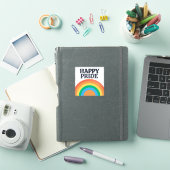 Happy Pride Minimalist Rainbow Sticker (iPad Cover)