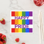 Happy Pride Modern Rainbow Party Servet (Insitu)