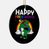 Happy Pride Month LGBT Q Cute Dinosaur Gay Keramisch Ornament (Rechts)