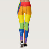 Happy Pride Month over het regenboogthema Leggings (Achterkant)