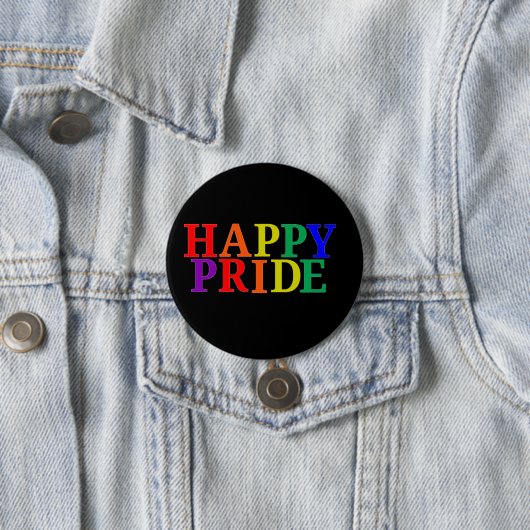 Happy Pride Month Ronde Button 7,6 Cm (In situ)
