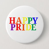 Happy Pride Month Ronde Button 7,6 Cm (Voorkant)
