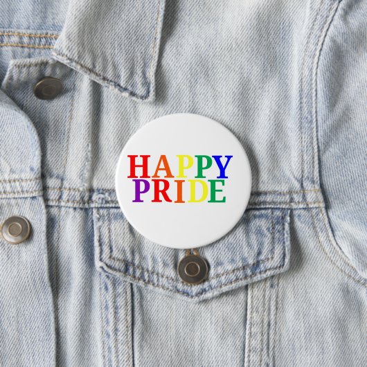 Happy Pride Month Ronde Button 7,6 Cm (In situ)