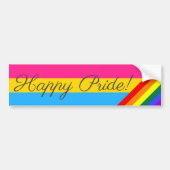 Happy Pride Pansexual Bumpersticker (Voorkant)