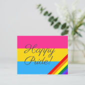 Happy Pride Pansexual Flag Briefkaart (Staand voorkant)
