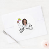 Happy Pride van Kamala Harris Ronde Sticker (Envelop)