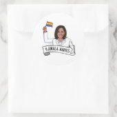 Happy Pride van Kamala Harris Ronde Sticker (Tas)