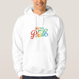 Happy Pride Vintage Regenboog Typografie Shirt_1 Hoodie