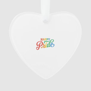 Happy Pride Vintage Regenboog Typografie Shirt_1 Ornament
