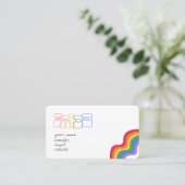 Happy PRIDE Visitekaartje (Staand voorkant)