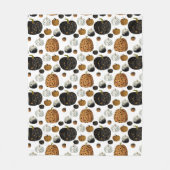 Happy print polka dots pumpkin fleece deken (Voorkant)