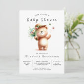 Happy Printable Beer Baby shower Kaart (Staand voorkant)
