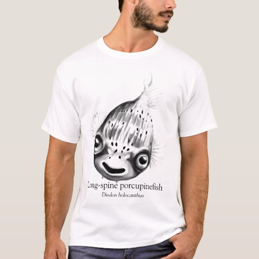 Happy Puffer Fish T-shirt (Voorkant)