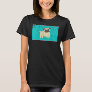 Happy Pug gezichtsmasker T-shirt