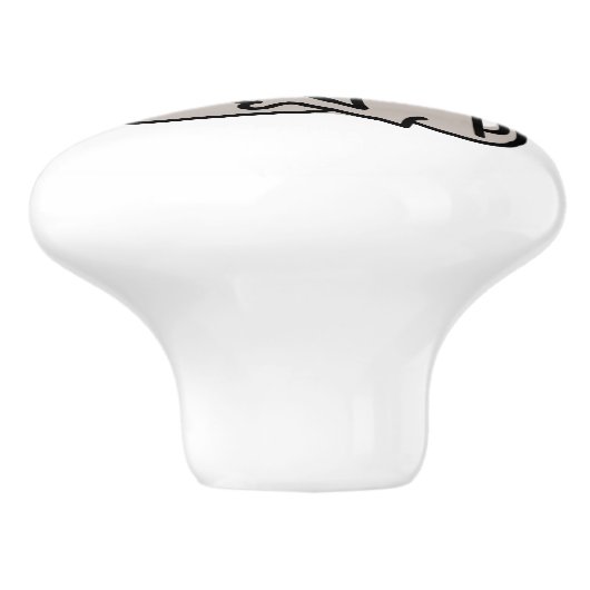 Happy Pug Keramische Knop (Zijkant)