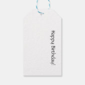 Happy Pug op het strand aanpasbaar Cadeaulabel (Achterkant)
