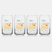 Happy Puggy-bril Blikvorm Glas (Voorkant)