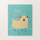 Happy Puggy Jigzaag Puzzle Legpuzzel (Verticaal)