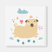 Happy Puggy Magnet (Voorkant)