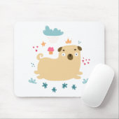 Happy Puggy Mousepad Muismat (Met muis)