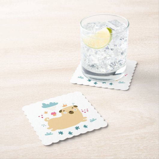 Happy Puggy Onderzetters (Insitu)