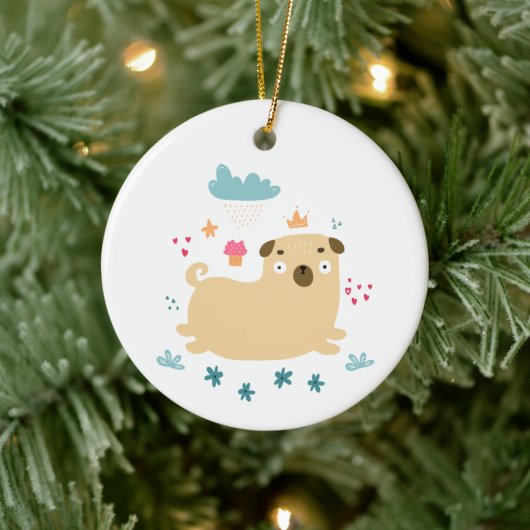 Happy Puggy Ornament (Boom)