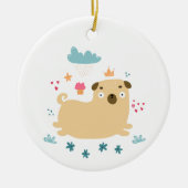 Happy Puggy Ornament (Voorkant)