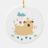 Happy Puggy Ornament (Achterkant)