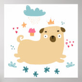 Happy Puggy Poster (Voorkant)