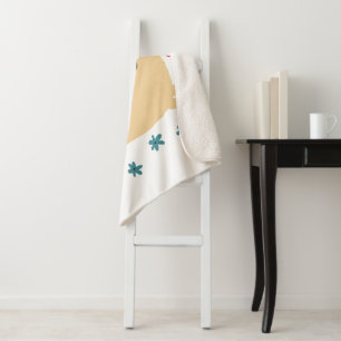 Happy Puggy Sherpa Blanket Deken