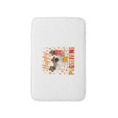 Happy Pugsgiving Cute Thanksgiving Pug Dog Week P Badmat (Voorkant Verticaal)